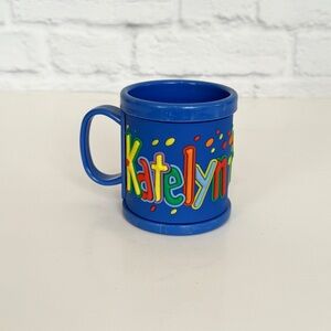 New KATELYN Childs Kids My Name Personalized Mug Cup Plastic 3D John Hinde